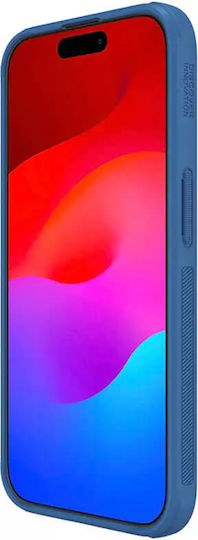 Nillkin Super Frosted Shield Pro Umschlag Rückseite Metallisch Blau (iPhone 15 Pro)