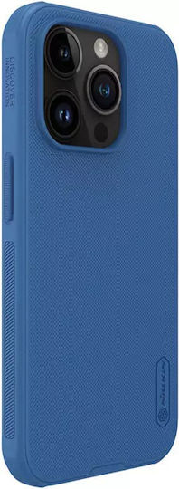 Nillkin Super Frosted Shield Pro Umschlag Rückseite Metallisch Blau (iPhone 15 Pro)