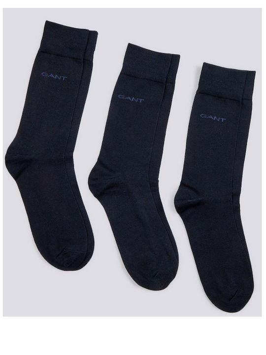 Gant Solid Blue Socks 3-Pack