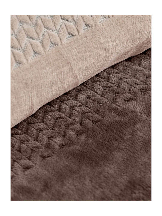 Madi Duvet Cover Semi-Double 180x240cm Queue Brown