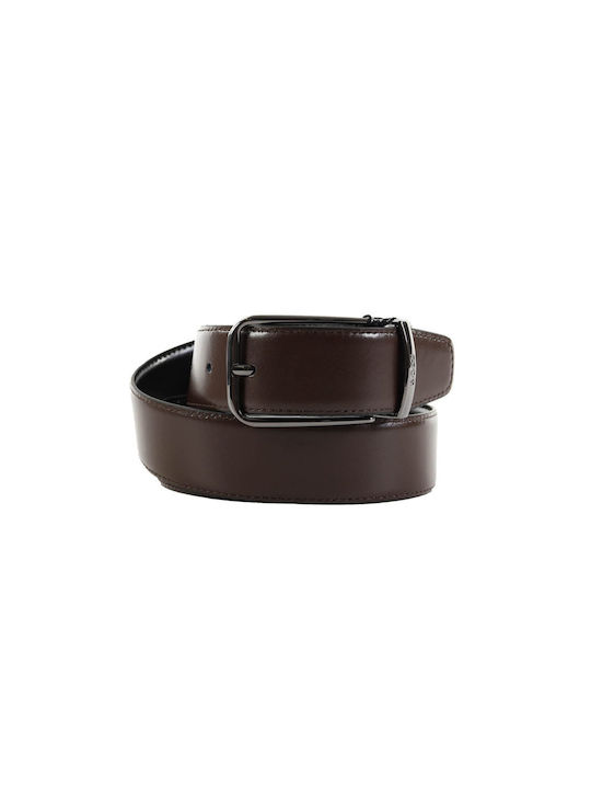 Hugo Boss Men's Leather Double Sided Belt Brown