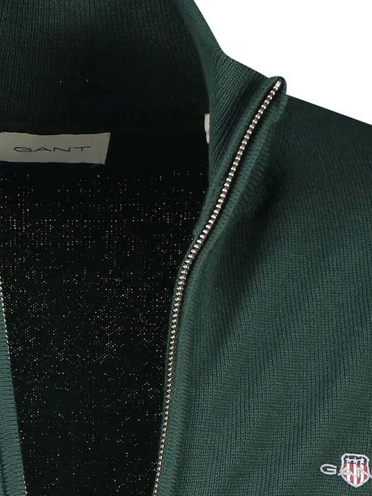 Gant Men's Knitted Cardigan Green