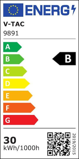 V-TAC Wasserdicht LED Flutlicht 30W Kaltweiß 6500K IP65