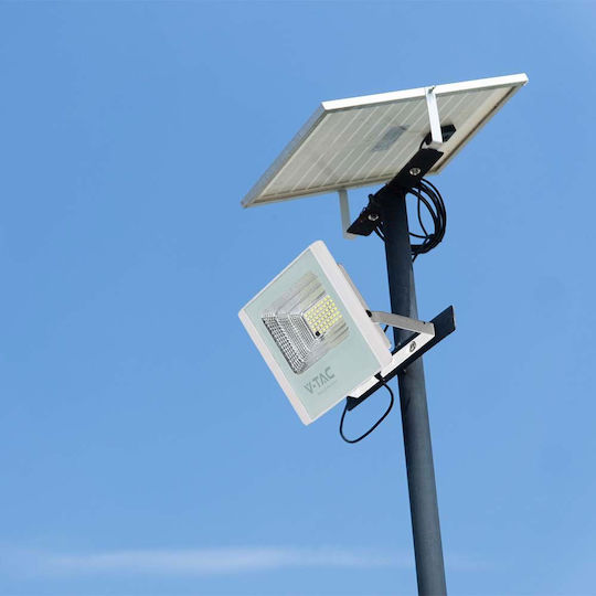 V-TAC Στεγανός Ηλιακός Προβολέας LED 12W Φυσικό Λευκό 4000K IP65
