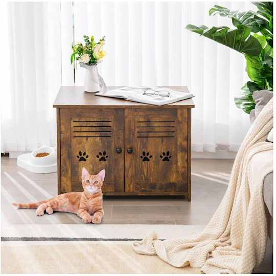 Costway Cat Toilet Furniture 50.5x50.5cm 1pc 50gr