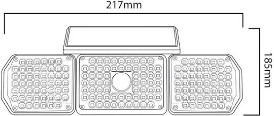 Maclean Energy Waterproof Solar LED Floodlight 4W Natural White 4000K with Motion Sensor IP65