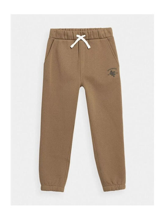 4F Kids Sweatpants Brown 1pcs