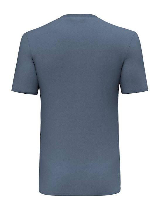 Salewa Ανδρικό Αθλητικό T-shirt Κοντομάνικο Μπλε