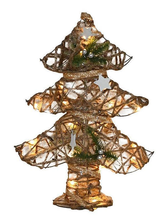 Christmas Decorative Illuminated Tree Adorned Bronze