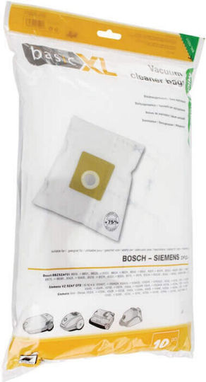 BasicXL Σακούλες Σκούπας 10τμχ Συμβατή με Σκούπα Bosch / Siemens