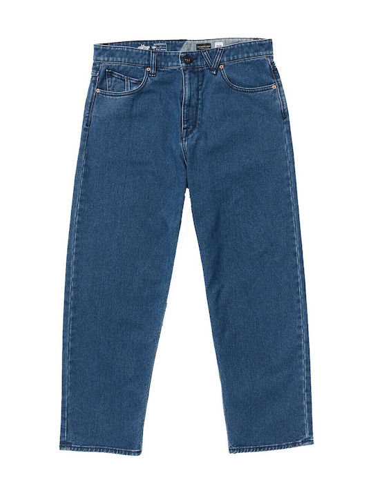 Men's Jeans Pants with Loose Tapered Fit Blue