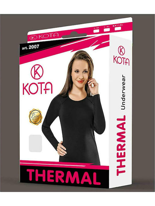 Kota Damen Thermo Langarmshirt Schwarz