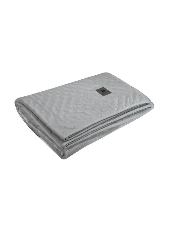 Greenwich Polo Club 3430 Tagesdecke Übergröße Mikrofaser Silver 240x250cm