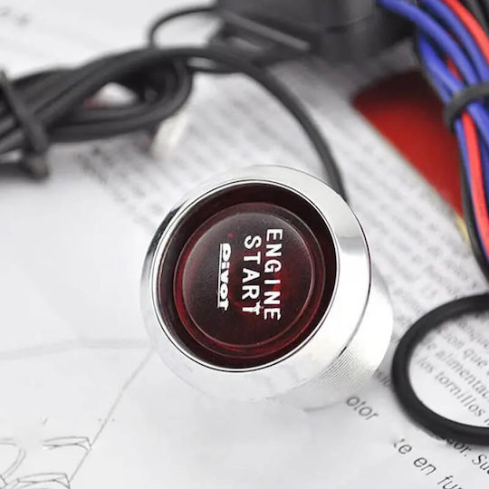 Carner Διακόπτης Μίζας Αυτοκινήτου 12V Universal Κόκκινο