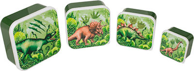 Out of the Blue Kids Set Lunch Plastic Box Green