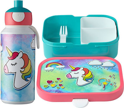 Rosti Mepal Kids Set Lunch Plastic Box 0.75lt Pink L17.8xW13.2xH6.1cm