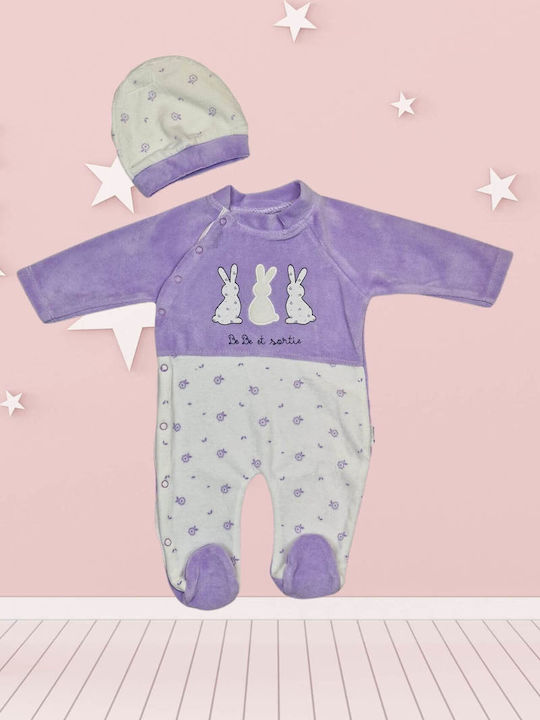 Annora Baby Baby Bodysuit Set Velvet Lilac