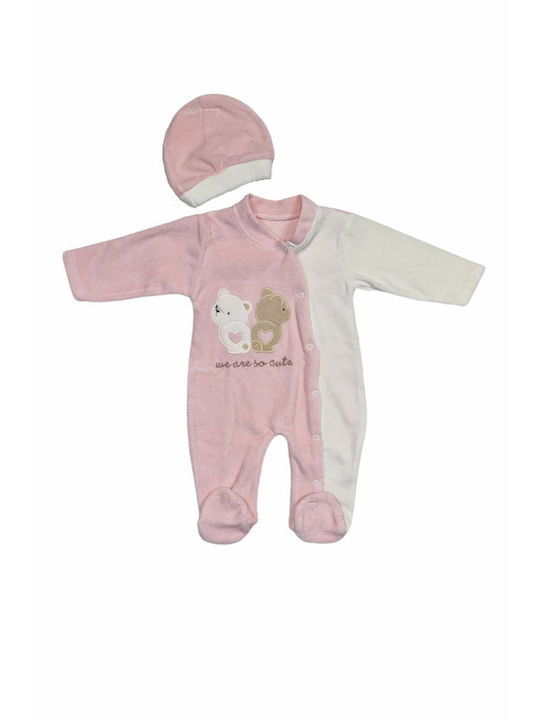 Annora Baby Baby Bodysuit Set Velvet Pink