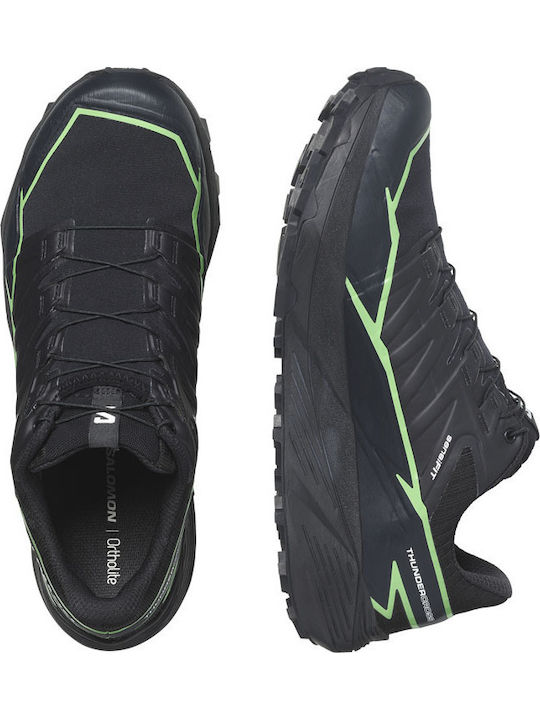 Salomon Thundercross Herren Wanderschuhe Wasserdicht mit Gore-Tex-Membran Schwarz