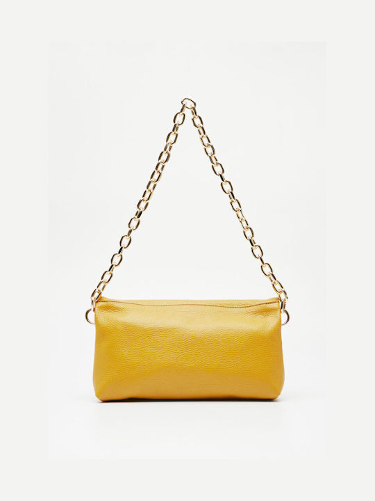 Leathertwist Leather Women's Bag Shoulder Yellow