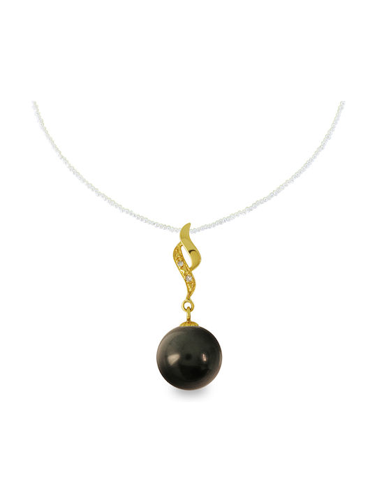 Margaritari Charm from Gold 18k with Pearls