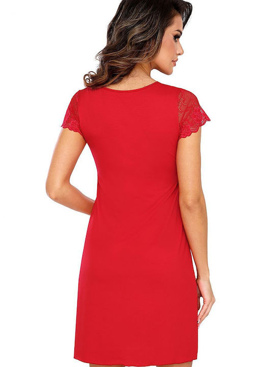 Donna Winter Women's Nightdress Red