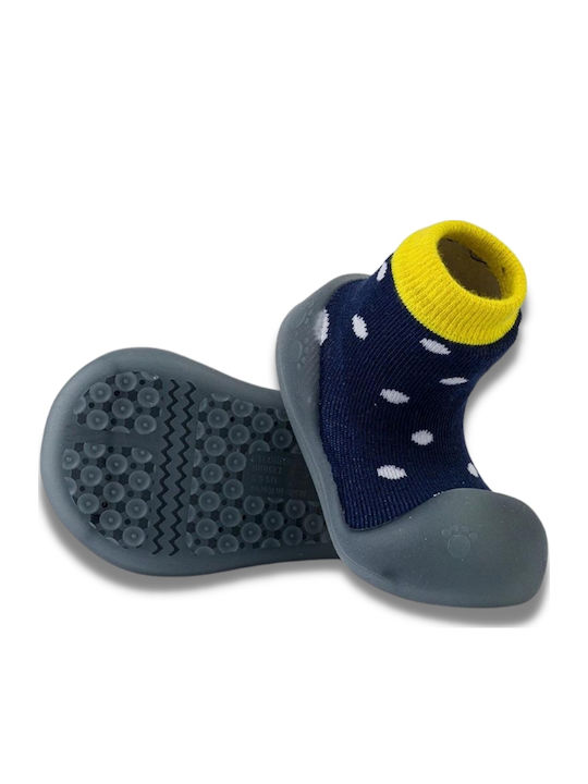 BigToes Παιδικές Καλτσοπαντόφλες Navy Μπλε