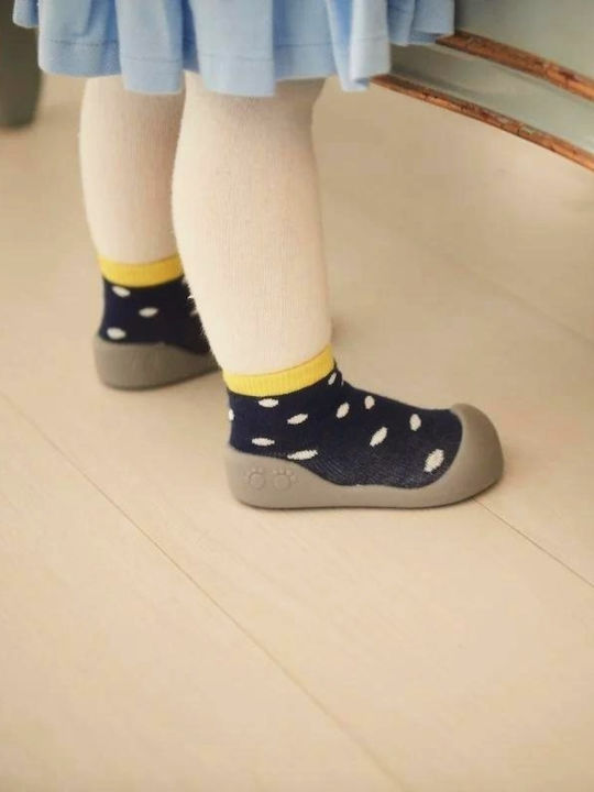 BigToes Παιδικές Καλτσοπαντόφλες Navy Μπλε