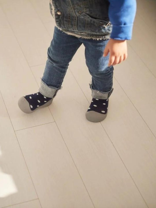 BigToes Παιδικές Καλτσοπαντόφλες Navy Μπλε