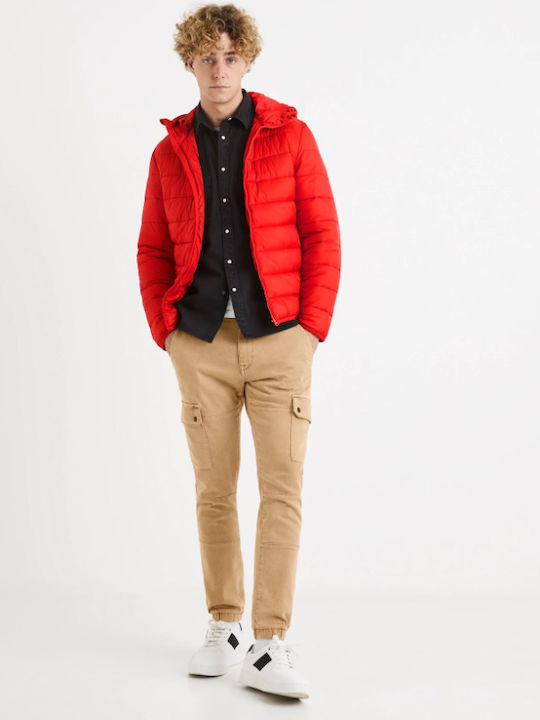 Winter Jacket Puffer Red