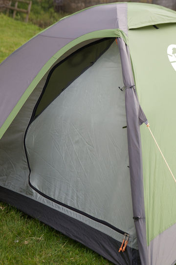 Coleman Darwin 2 Camping Tent Igloo Gray with Double Cloth 4 Seasons for 2 People Waterproof 3000mm 210x140x100cm