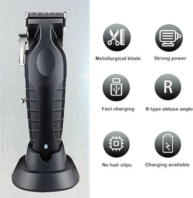 Kemei Professional Rechargeable Hair Clipper Black KM-2296