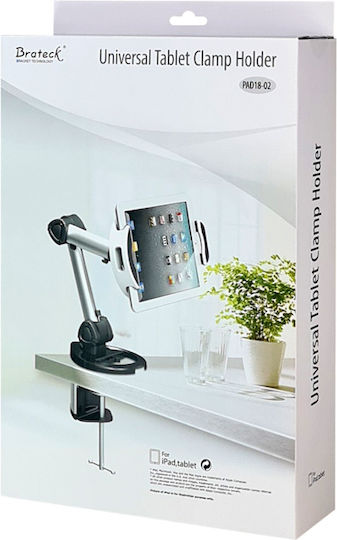 Brateck PAD18-02 Tablet Stand Desktop Until 10.4" Gray