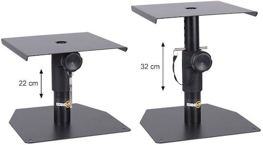 STAND4ME Desktop Speaker Stands Mon Set of 2 Pieces in Black Colour