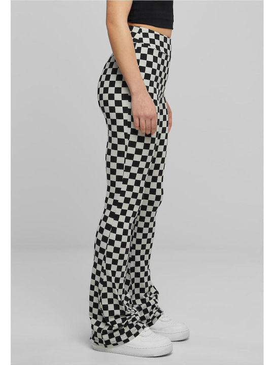 Damen Stoff Hose Geprüft Schwarz