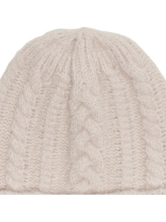 Knitted Beanie Cap Beige