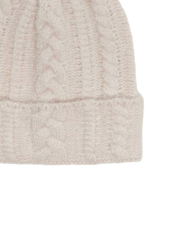 Knitted Beanie Cap Beige