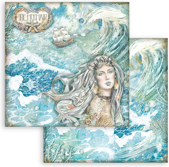 Stamperia Sea Scrapbooking 10τμχ