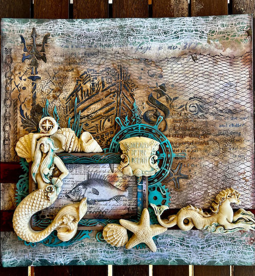 Stamperia Sea Scrapbooking 10τμχ