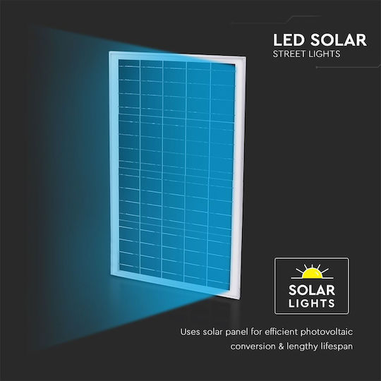 V-TAC Street Solar Light 70W 3500lm Natural White 4000K with Remote Control IP65 20cmx53cmcm