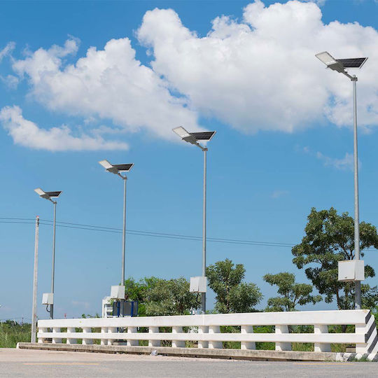 V-TAC Street Solar Light 40W 2500lm Cold White 6500K with Remote Control IP65 20cmx53cmcm