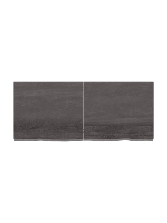 vidaXL Rectangular Bathroom Vanity Unit made of Solid Wood in Gray Color 140x60x6cm 3156248 1pcs