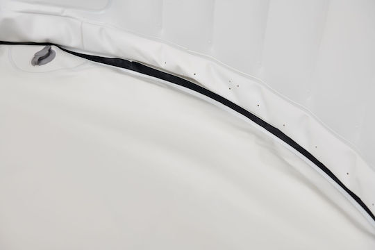 MSpa Ottoman Round Swimming Pool 1800L Inflatable with Hydromassage 204x70cm Gray
