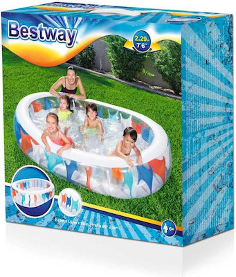 Bestway Elliptic 54066 Kinder Pool Aufblasbar 229x152x51cm