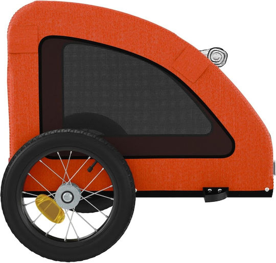 vidaXL Cosul pentru transport câine până la 30kg Portocaliu M124xL53xA53cm.