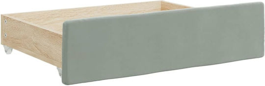 vidaXL Bed Drawer made of Wood in Gray Color 67x50x16cm 2pcs