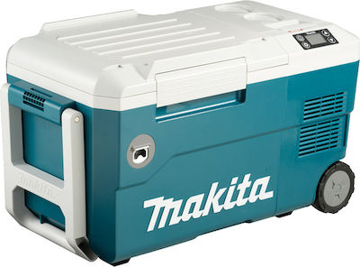 Makita 12V / 24V Light Blue Electric Portable Fridge 20lt