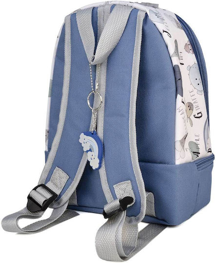Iris Barcelona School Insulated Backpack Lunch Bag 5lt Blue 21 x 12.5 x 28cm