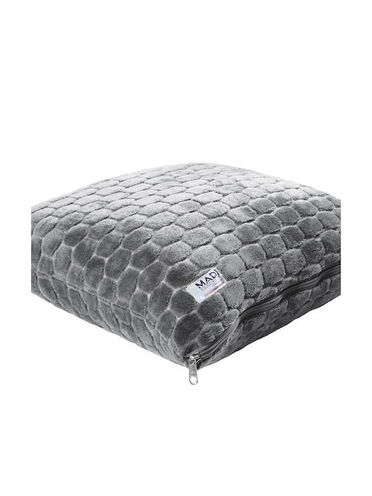 Madi Διακοσμητική Μαξιλαροθήκη Entries Grey 45x45εκ.