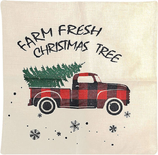 XMASfest Beige Decorative Pillow Cover